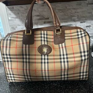 Burberrys Vintage Nova Check Duffle Bag